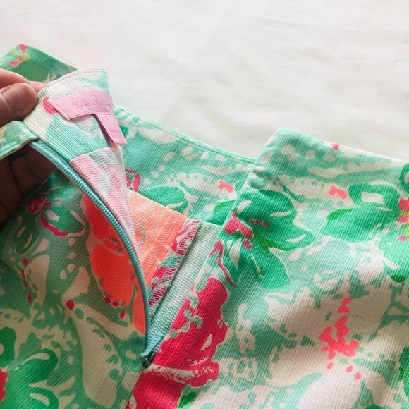 Lilly Pulitzer Floral Skort in Pink and Green - Picture 6 of 8